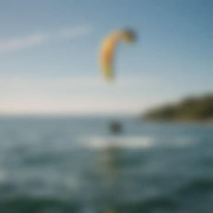 Kitesurfers enjoying the waters around Mackinac Island