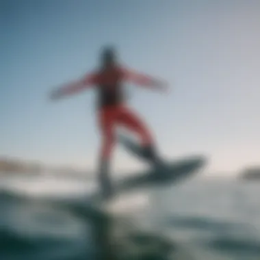 Kiteboarder demonstrating advanced Foil Cabrinha technique