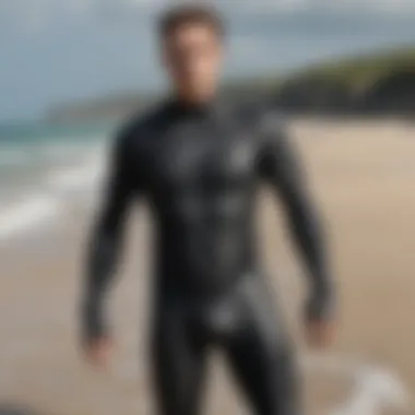 Enhanced wetsuit features illustration