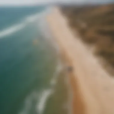 Aerial view of Cabrinha Contra 15m kite in action