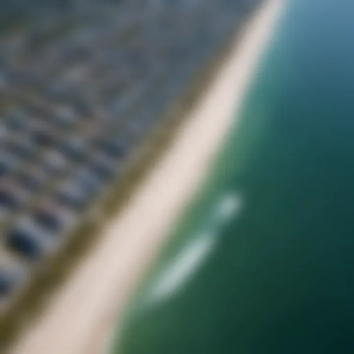 Aerial view of Destin coastline