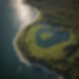 Aerial view of Gwinn, MI showcasing weather radar technology