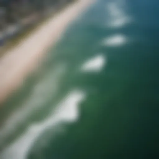 Aerial view of Jensen Beach, FL coastline