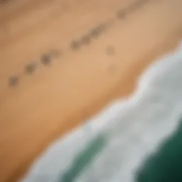 Aerial View of Kitesurfers in Dakhla