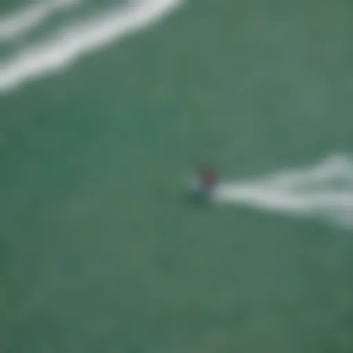 Aerial view of kitesurfers in action in Langebaan