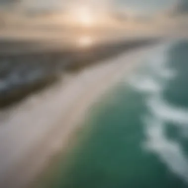 Aerial Serenity of Ponce Inlet Park Aerial View of Ponce Inlet Park's Natural Beauty