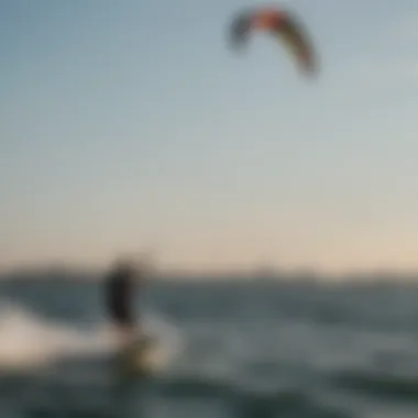 Big Game Kite Soaring Over Boston Waters