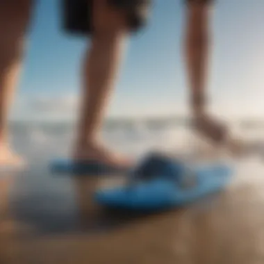 Blue Fit Flops for Kitesurfing Durability Test