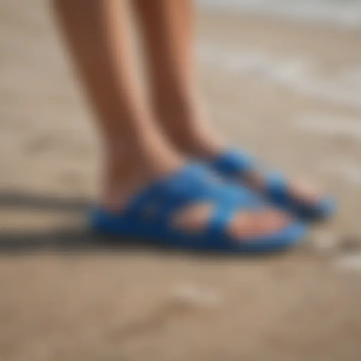 Blue Fit Flops Stylish Design for Kiteboarding Enthusiasts