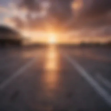 Sunset ambiance at Bonaire Airport runway