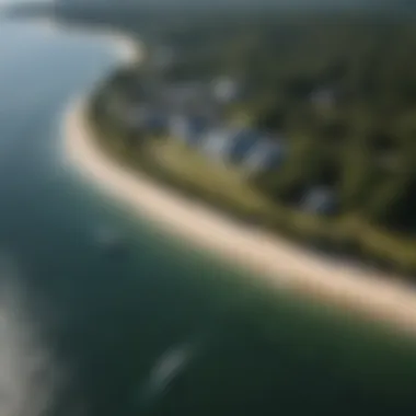 Breathtaking Aerial View of Annapolis Coastline