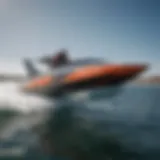 Close-up view of a high-performance hydrofoil