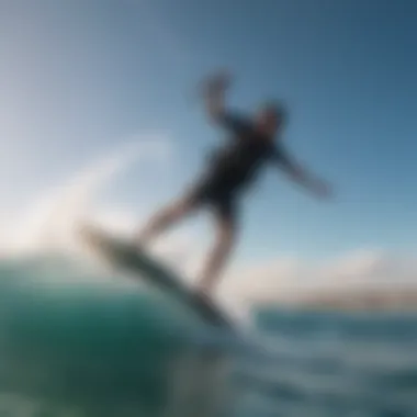 Cabrinha Trimlite Bar in action during kitesurfing