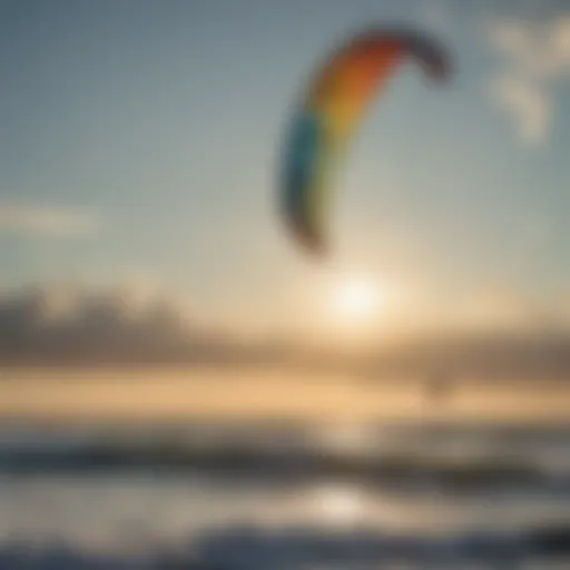 Vibrant kites soaring above Cape Hatteras waters