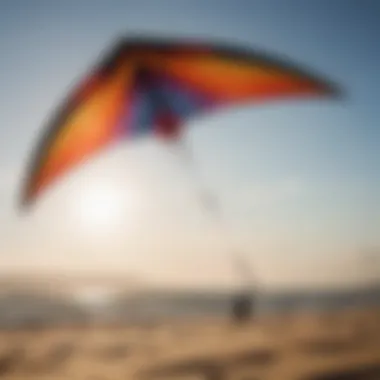 A close-up of a beginner-friendly kite design