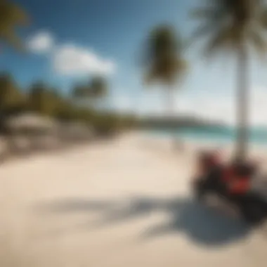 Panoramic view of Coconut Bay Beach Hotel's beachfront