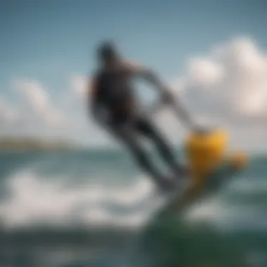 Advanced Sonar Technology Enhancing Kitesurfing Advanced sonar device in action during kitesurfing