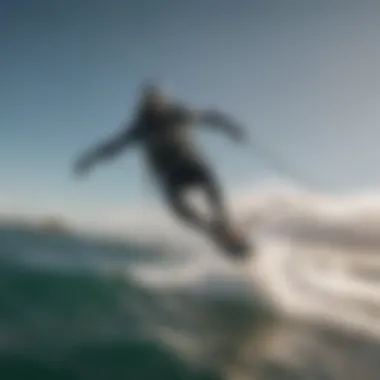 Navigational Benefits of Sonar in Kiteboarding Kiteboarder utilizing sonar for improved navigation