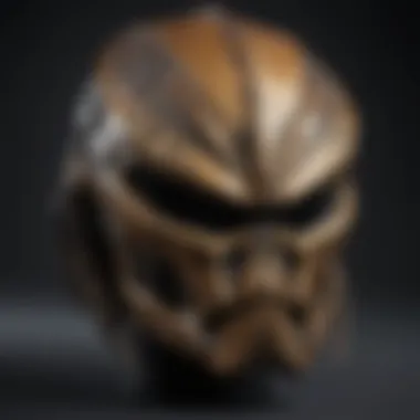 Detailed Craftsmanship of a Used Predator Helmet