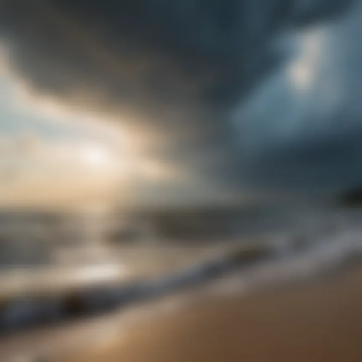 Dramatic sky overlooking the Chesapeake Bay in Annapolis