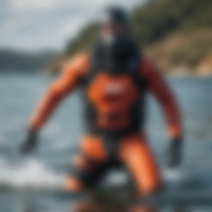 Dry suit providing ultimate protection in water skiing