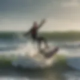 Dynamic Kite Surfing Action