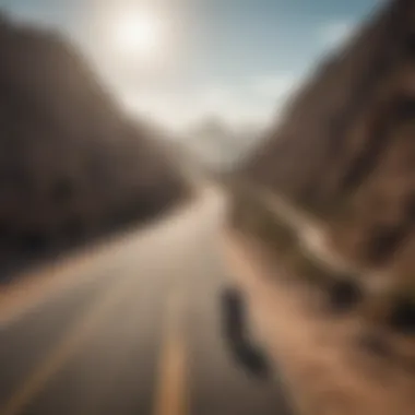 Scenic road connecting Los Cabos to La Paz