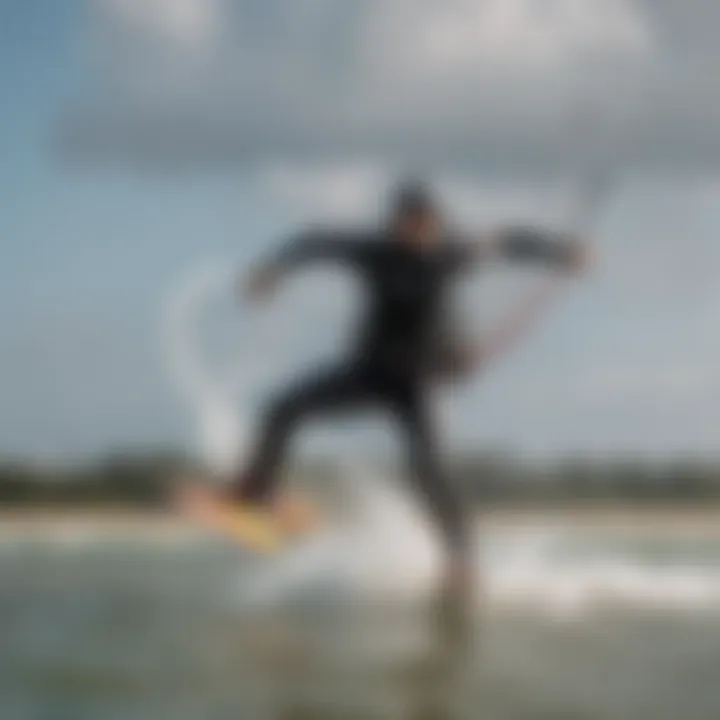 Kitesurfers in action, demonstrating agility and responsiveness influenced by engine technology