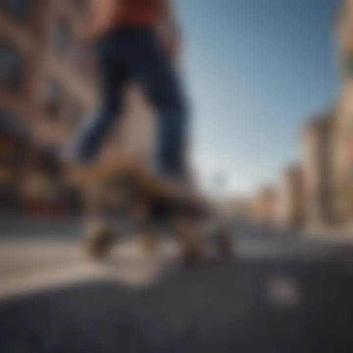 Evo Electric Skateboard in an urban setting, highlighting its role in modern mobility