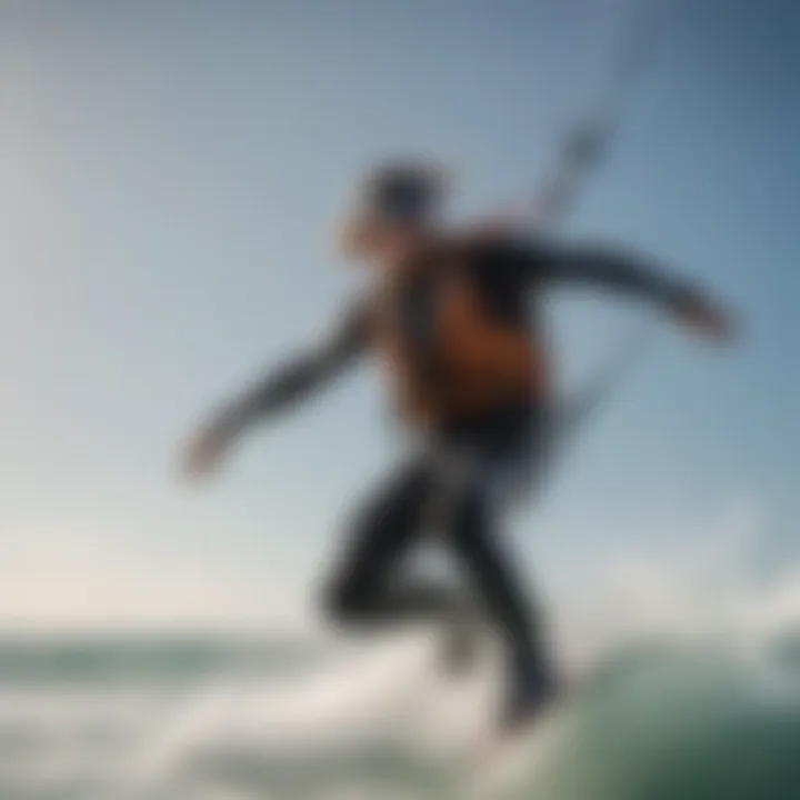 Kiteboarder Catching Air