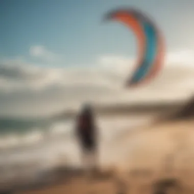 Close-up of Airush kites demonstrating innovative technology.