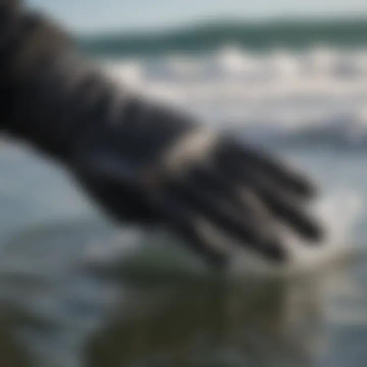 Cutting-edge technology neoprene surfing glove for cold water