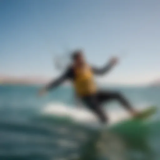 Vibrant kitesurfing scene at Dahab beach