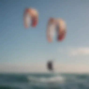 Kitesurfers navigating diverse ocean conditions with duotone kites