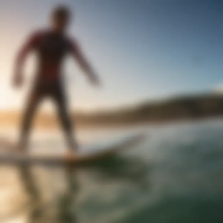 Kitesurfer selecting the appropriate surfboard based on personal preference and skill level