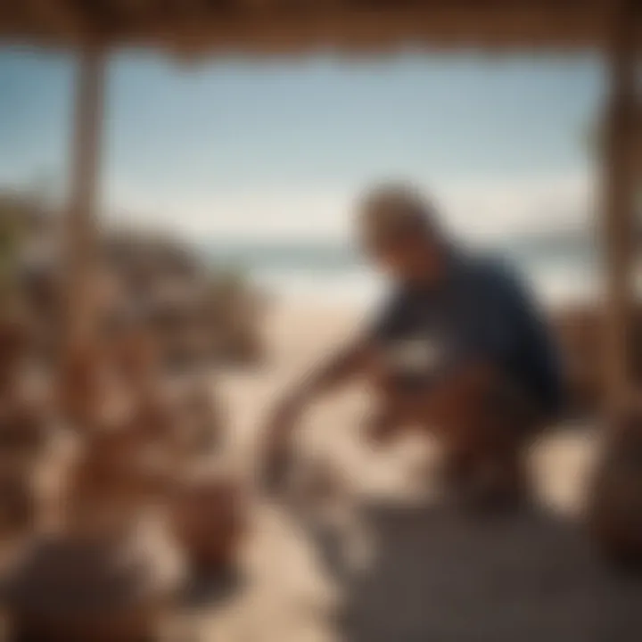 Local artisans crafting handmade pottery in El Pescadero