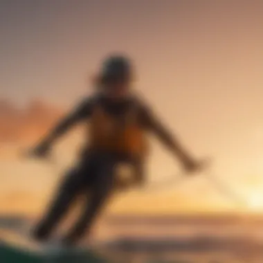 Kiteboarding Enthusiast at Sunset