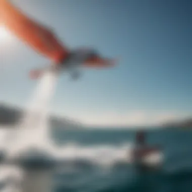 Hydrofoil Wings in Action Hydrofoil wings in action on water