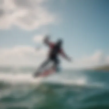 Performance Enhancement in Kitesurfing Kitesurfing performance enhanced by hydrofoils