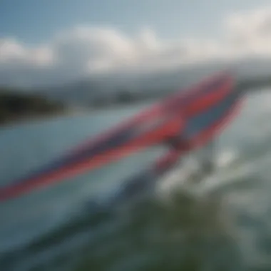 Innovative Wing Design Close-up of hydrofoil wing design