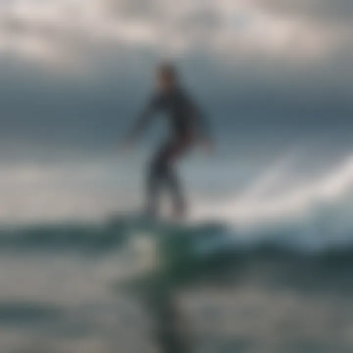 Jetfoil surfboard gliding gracefully on water