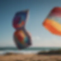 Variety of kite fabrics displayed
