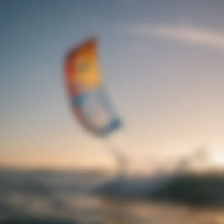 Graceful movement of a kite foil package on water