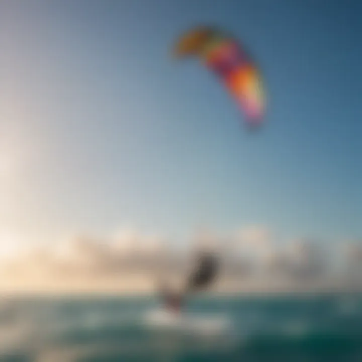 Colorful kites soaring high against a clear blue sky