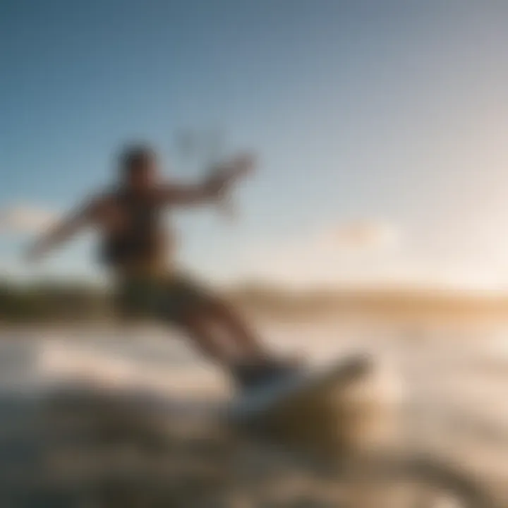 A vibrant kitesurfing scene on a beautiful beach in Costa Rica.