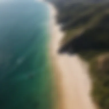 Aerial view of Tarifa showcasing its kitesurfing spots