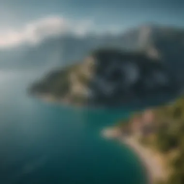 Breathtaking view of Lake Garda surrounded by mountains