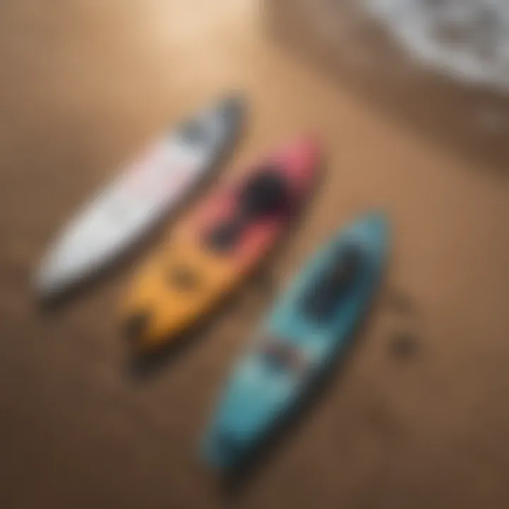 An infographic displaying the different types of Liquid Force kite boards and their features