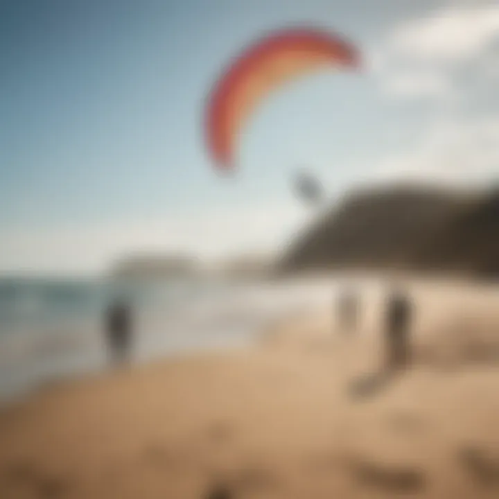 Group of diverse enthusiasts testing Ozone kites on a beach