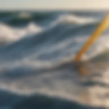 Close-up of Yulex material used in kitesurfing equipment